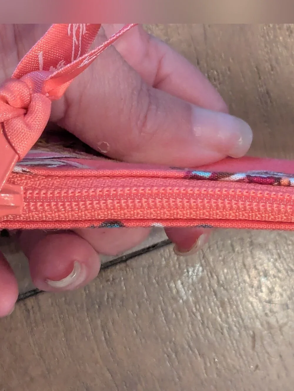Vera Bradley Retired Call Me Coral Zip ID Case